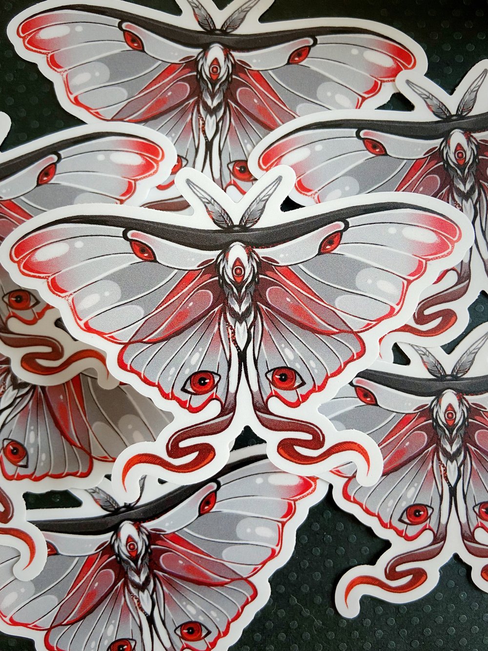 Luna Moth Omen | Vinyl Sticker
