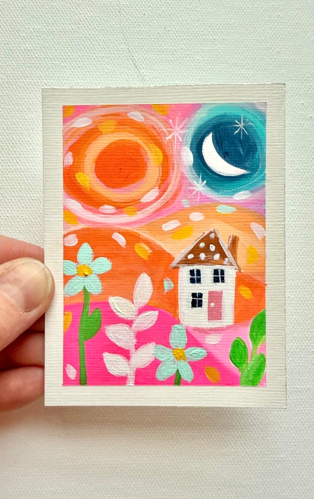Garden Bliss. Original mini painting