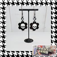 Skull Flower Earrings
