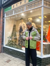 Image 21 of Slanted Pocket Hooded Safari Jacket