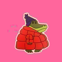 Puffy Gator Sticker