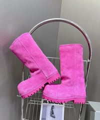 Image 1 of UNISEX PINK ICE COLD TEDDY BAL BOOTS
