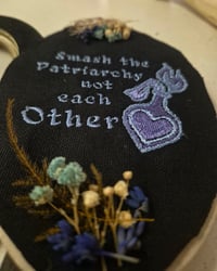 Image 2 of Smash the patriarchy not each other with flowers