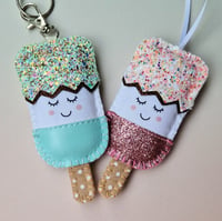 Image 3 of Easter Egg - Pink Keyring or Hanging Decoration