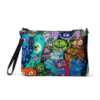 Image 2 of "BORN TO HUSTLE" CROSSBODY iPAD PREMIUM LEATHER BAG