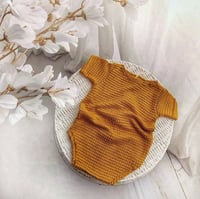 Image 3 of Boys bodysuit Patrick - honey | photo props | 12-18 months