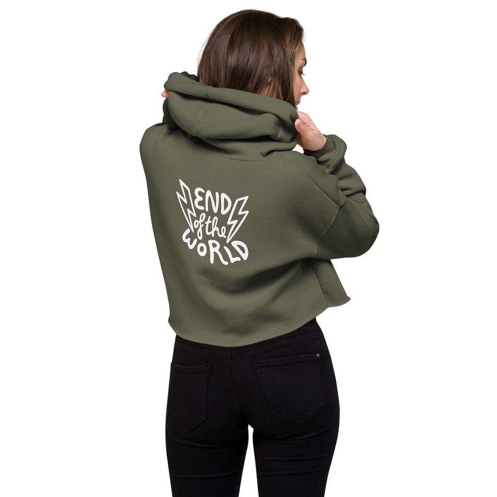 Montauk End of the World Crop Hoodie