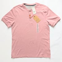 Image 1 of Weatherproof Mens Lilac Short Sleeve Henley 3 Button Placket