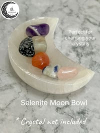 Image 1 of Selenite Crescent Moon Bowl, 10cm 