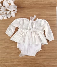 Image 3 of Newborn girls photography  body-dress Bella | white