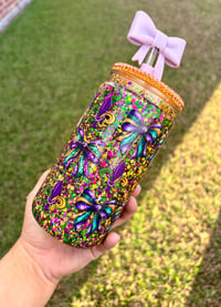 Image 2 of Mardi Gras snowglobe cup 