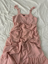 Image 1 of Red and white dress // M