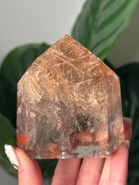 Image 2 of HIGH QUALITY RAINBOW RUTILE IN QUARTZ TOWER -BRAZIL-
