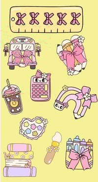 Image 3 of Classroom Cuties sticker Collection