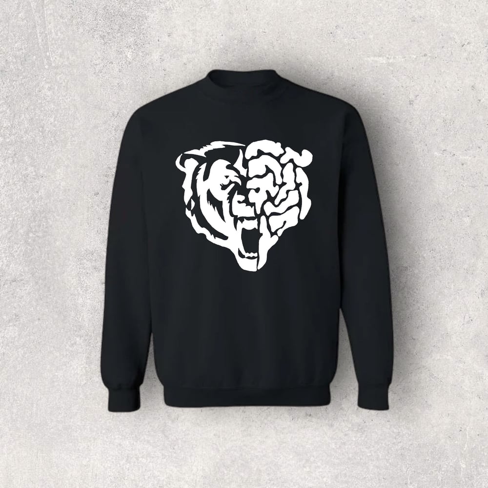 Image of Bear Down Crewneck Sweater (Black) 