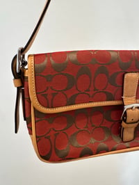 Image 2 of Coach Signature Canvas Baguette Bag