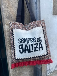 Image 2 of Bolsiña feita a man. SEMPRE EN GALIZA leopardo. Deseño exclusivo!