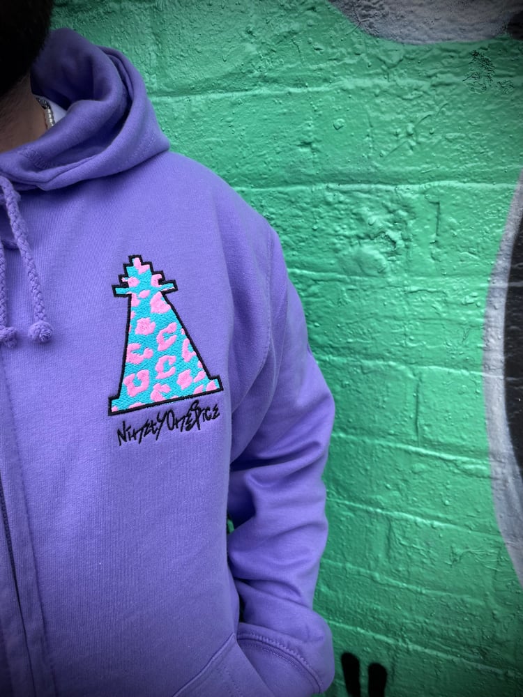 Image of Lilac Leopard Zip Up
