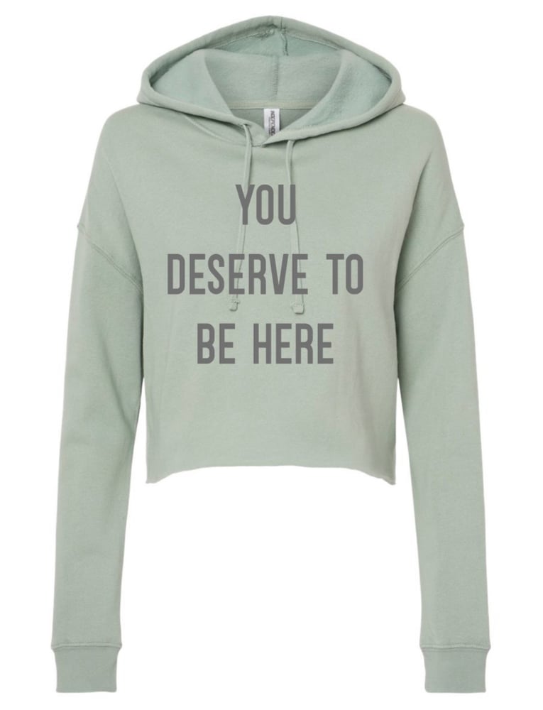 Image of Sage Crop Hoodie