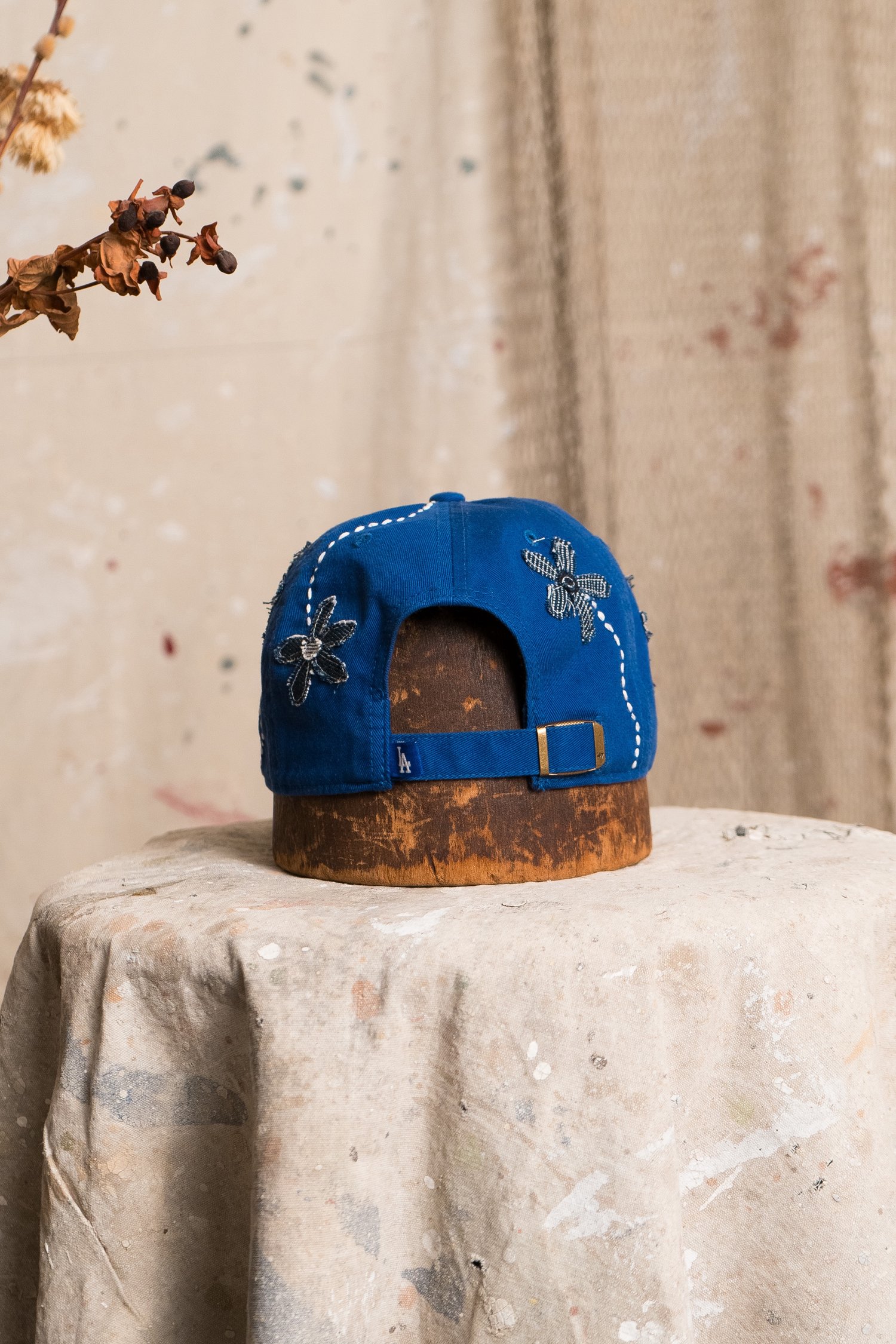 Image of Indigo Dodgers cap 