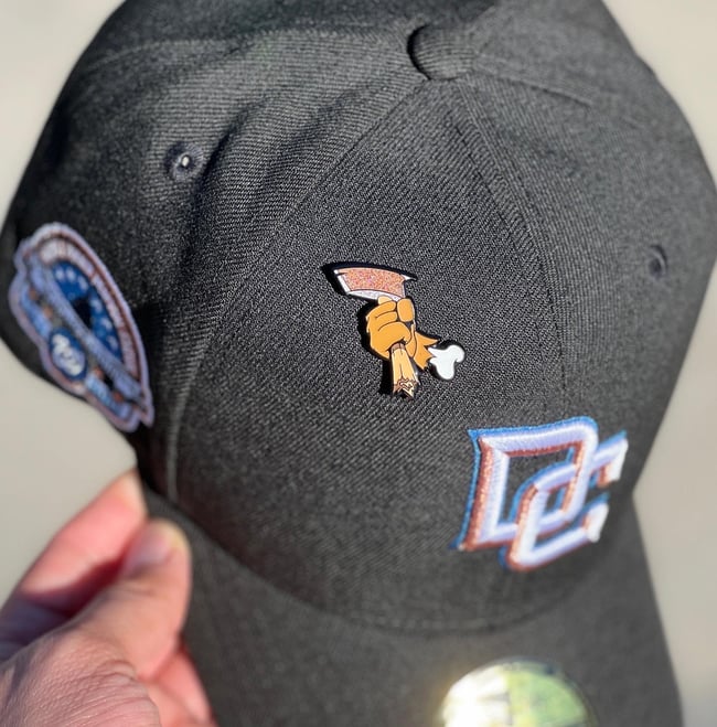 Bad To The Bone Pin - Champagne