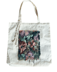 Image 2 of Sac Tapisserie Creme  // Tapestry Tote in Cream