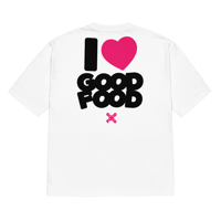 Image 2 of I LOVE GOOD FOOD (White) Oversized Tee