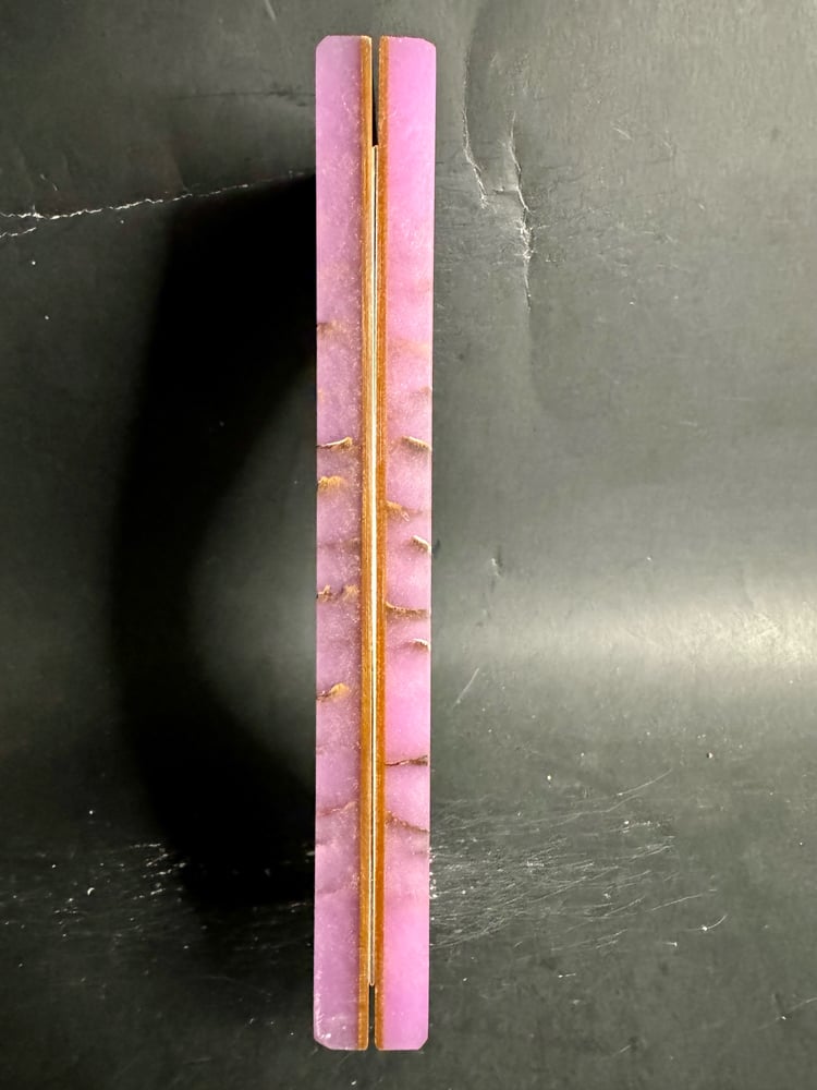 Image of Purple GLOW Pinecone Hybrid Knife Scales W/Liner