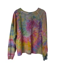 Image 8 of M 100% Cotton French Terry Sweatsuit Set in Muted Euphoria Spiral Ice Dye