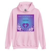 Image 3 of With God all things are possible (v.1) hoodie