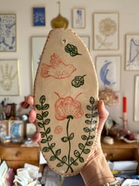 Image 1 of Tableau *douceur fleurie* céramique