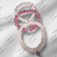 ANA826201 - Glass bead trio - Lavender-Plum