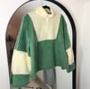 PRE MADE Sage Green Faux Fur Jumper 