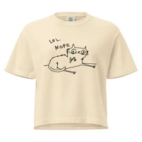Image 1 of Women’s heavyweight boxy tee LOL nope