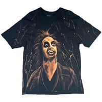 Image 1 of “BEETLEJUICE #1” Custom Bleach Painted T-shirt XL