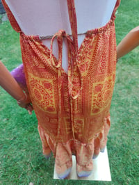 Image 8 of Havana Halter Dress- classic statement holiday piece- one size - YELLOW POP PURPLE