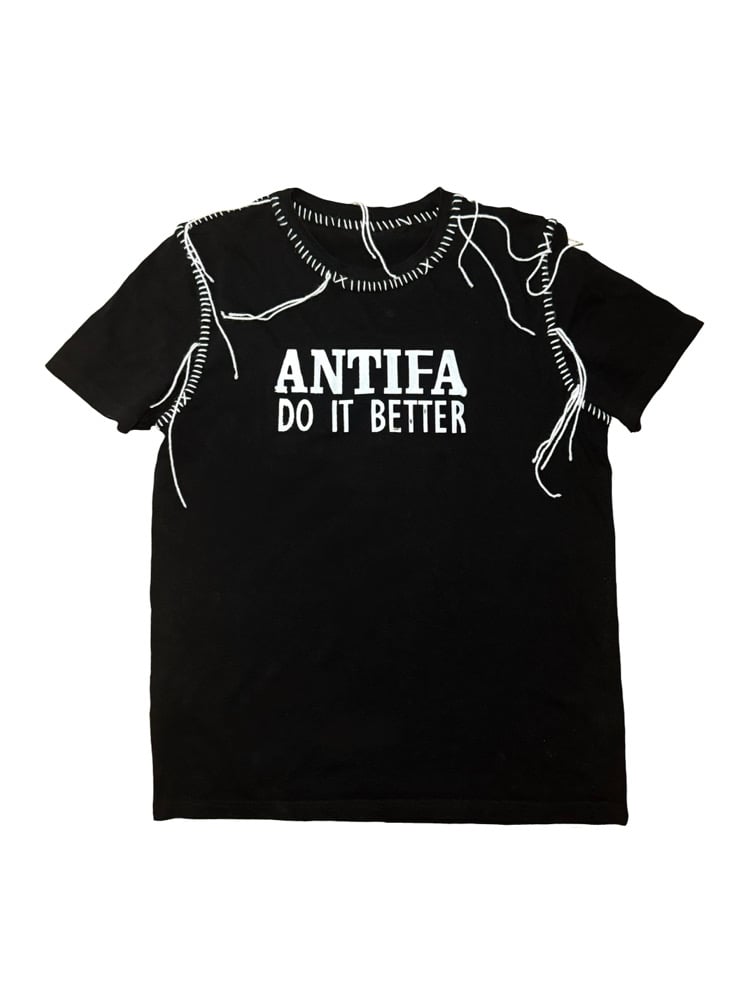 Image of ANTIFA(SHION) DO IT BETTER BLACK TEE 
