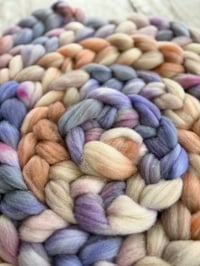 Image 4 of Pale Blossoms, on Spin-Skinny: 100% USA SW Merino Recycled Mill Ends