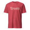 Short-Sleeve Unisex Droors Logo: Heather Red