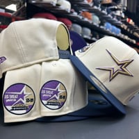 Image 1 of New Era 9Fifty Chrome Navy True Purple 🌹