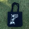 moldy tongue cat tote bag 