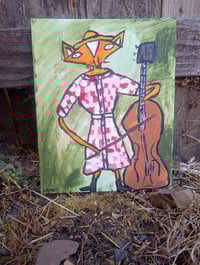 Image 11 of Fox Playing Stand Up Bass 