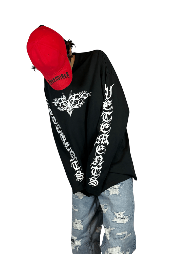 Image of Vetements Black Gothic Logo Longsleeve