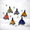 Stained glass Butterfly Wing Pendants 