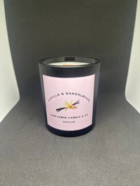 Vanilla & sandalwood wood wick candle 