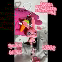 Image 2 of Pink Bunny LPS Keychain Clip