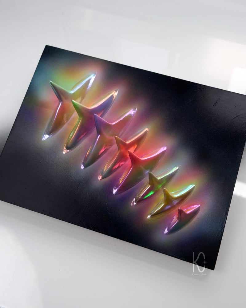 Image of STAR-LINKED ✧ Original 3D Mixed Media Painting