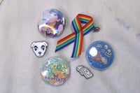 Image 1 of 32mm collage pins