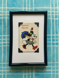 Image 3 of Mickey Mouse and friends c 1930s, framed individual vintage cards