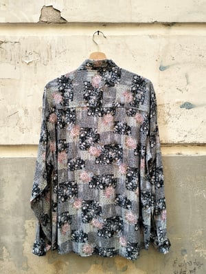 Camicia quadroni e rose